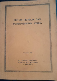 Image of Sistem hidrolik dan perlengkapan kerja